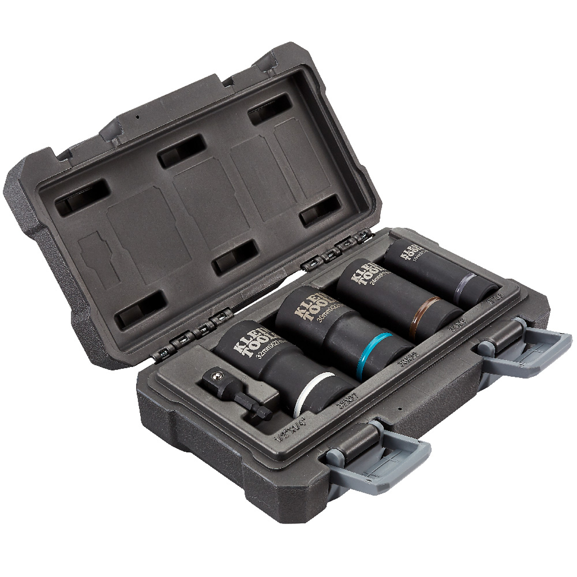 Klein Tools, 2in.-1 Metric Impact Socket Set, 12-Point, 5-Piece, Pieces (qty.) 5 Model# 66050E